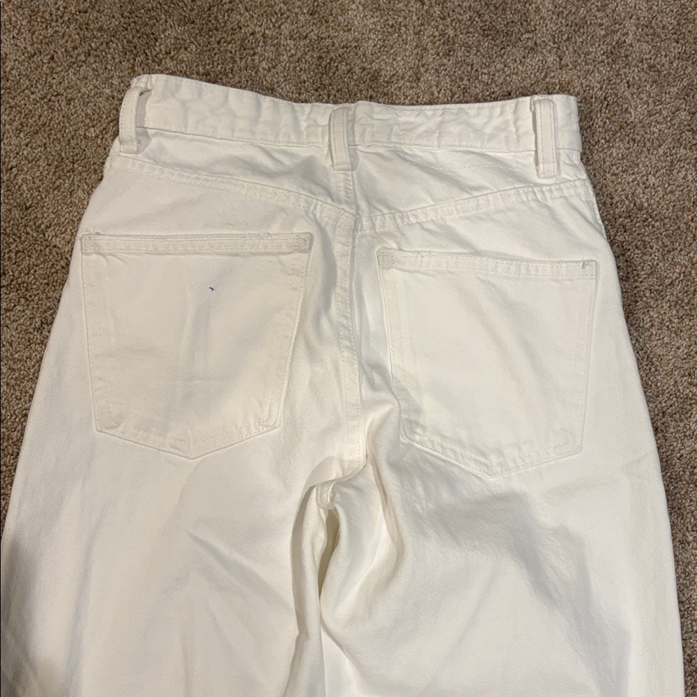 Zara White Distressed Jeans - Picture 7 of 8
